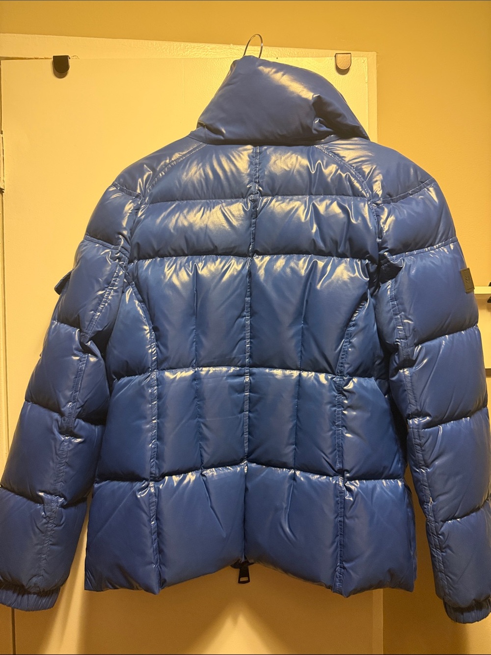 SAM. Glossy Blue Women’s  Freestyle Puffer Jacket - Picture 2 of 3